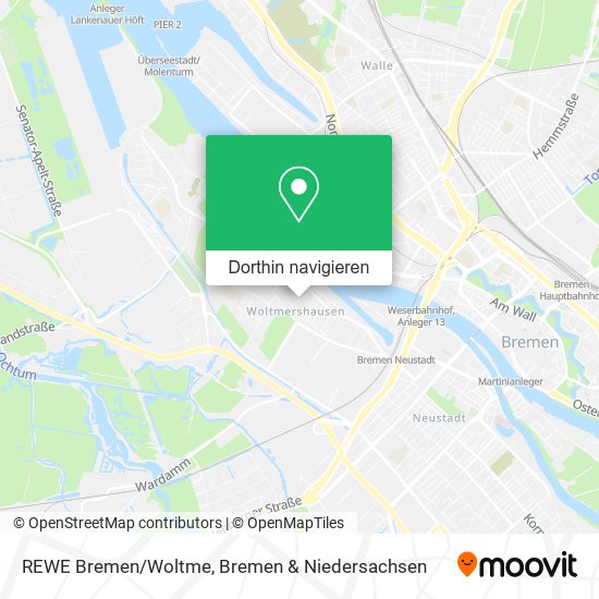 REWE Bremen/Woltme Karte