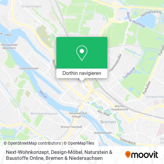 Next-Wohnkonzept, Design-Möbel, Naturstein & Baustoffe Online Karte