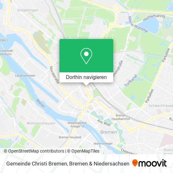Gemeinde Christi Bremen Karte