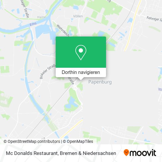 Mc Donalds Restaurant Karte
