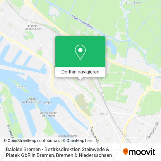 Baloise Bremen - Bezirksdirektion Steinwede & Platek GbR in Bremen Karte