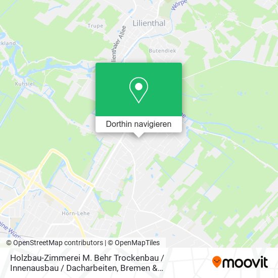 Holzbau-Zimmerei M. Behr Trockenbau / Innenausbau / Dacharbeiten Karte