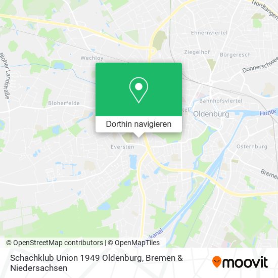 Schachklub Union 1949 Oldenburg Karte
