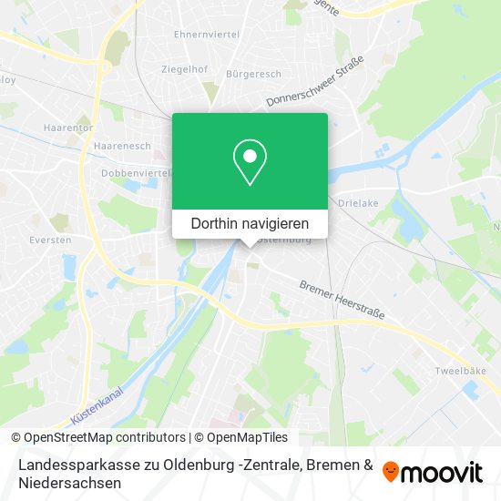 Landessparkasse zu Oldenburg -Zentrale Karte