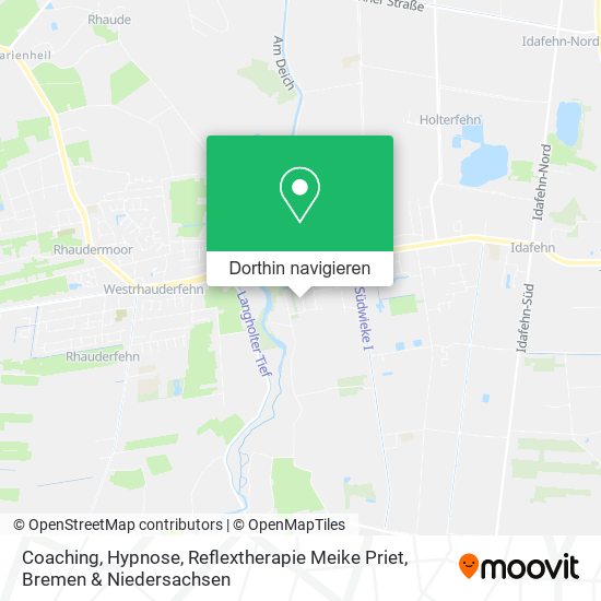 Coaching, Hypnose, Reflextherapie Meike Priet Karte