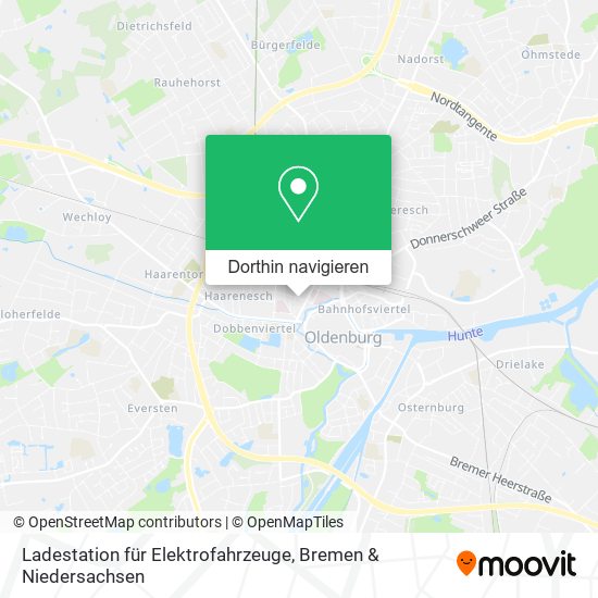 Ladestation für Elektrofahrzeuge Karte