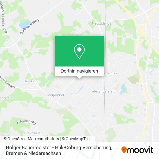 Holger Bauermeister - Huk-Coburg Versicherung Karte