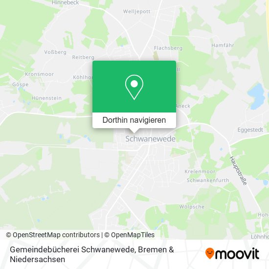 Gemeindebücherei Schwanewede Karte