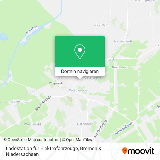 Ladestation für Elektrofahrzeuge Karte