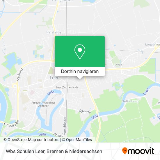 Wbs Schulen Leer Karte