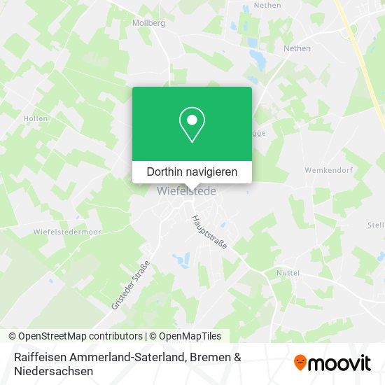 Raiffeisen Ammerland-Saterland Karte