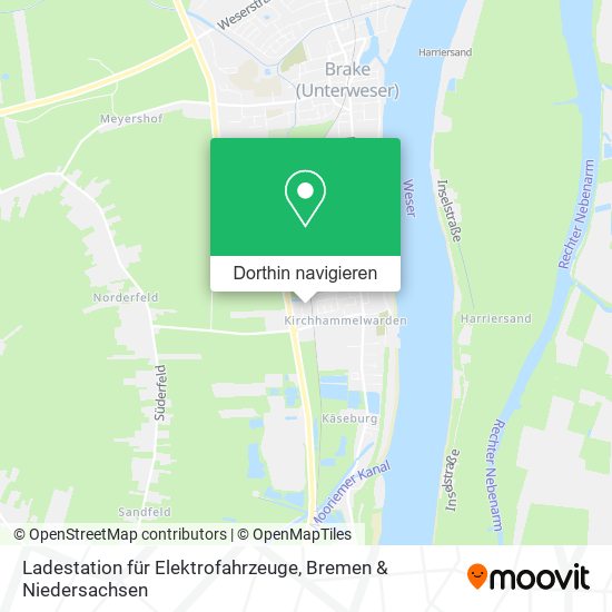 Ladestation für Elektrofahrzeuge Karte