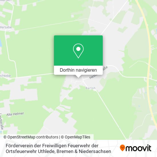 Förderverein der Freiwilligen Feuerwehr der Ortsfeuerwehr Uthlede Karte