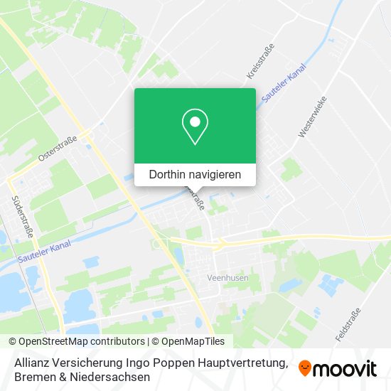Allianz Versicherung Ingo Poppen Hauptvertretung Karte