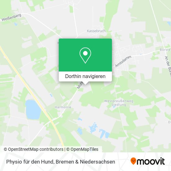 Physio für den Hund Karte
