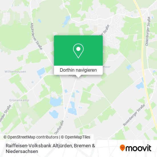 Raiffeisen-Volksbank Altjürden Karte
