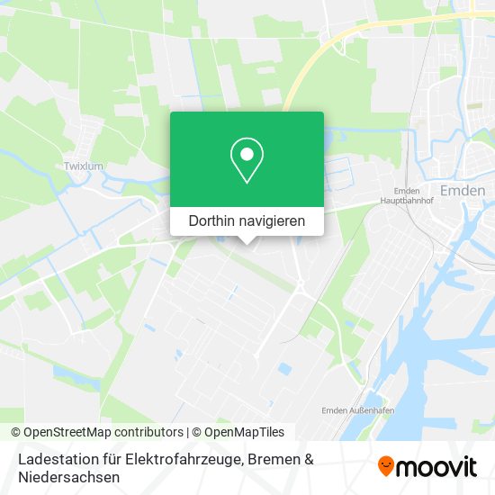 Ladestation für Elektrofahrzeuge Karte