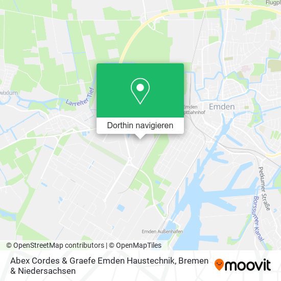 Abex Cordes & Graefe Emden Haustechnik Karte