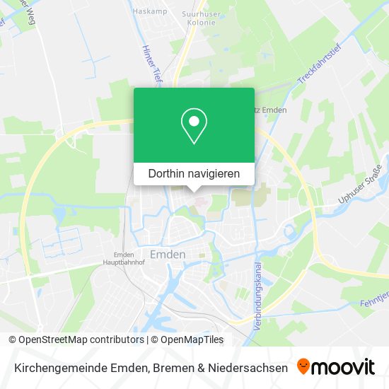 Kirchengemeinde Emden Karte