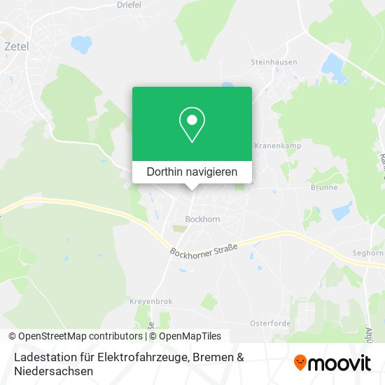 Ladestation für Elektrofahrzeuge Karte