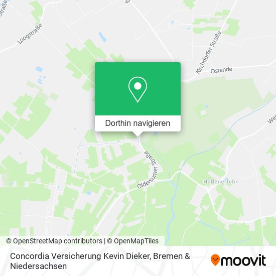 Concordia Versicherung Kevin Dieker Karte
