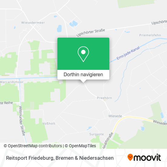 Reitsport Friedeburg Karte