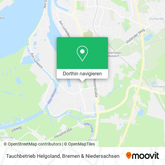 Tauchbetrieb Helgoland Karte