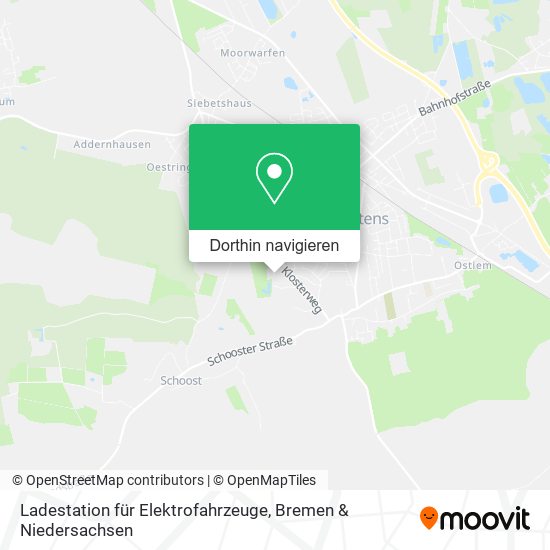 Ladestation für Elektrofahrzeuge Karte