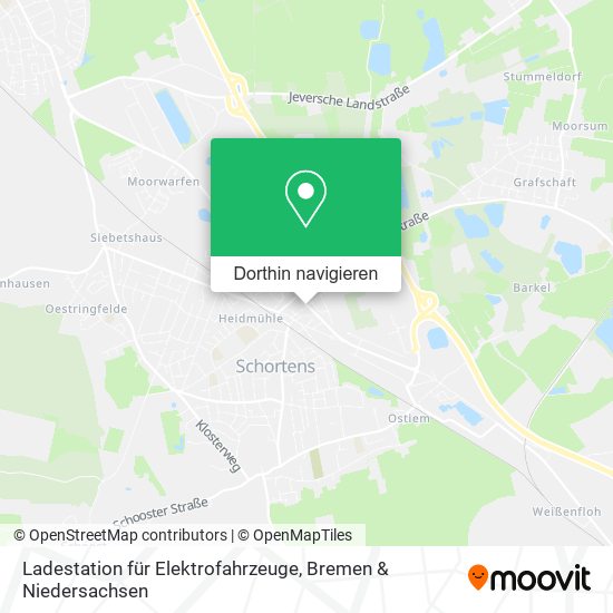 Ladestation für Elektrofahrzeuge Karte