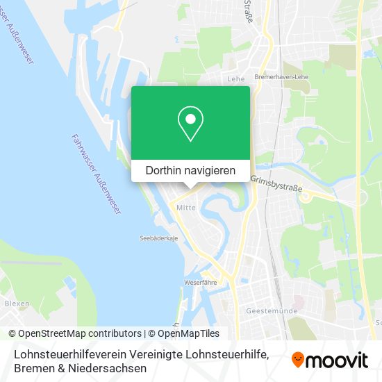 Lohnsteuerhilfeverein Vereinigte Lohnsteuerhilfe Karte