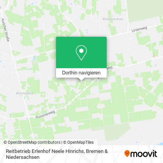 Reitbetrieb Erlenhof Neele Hinrichs Karte