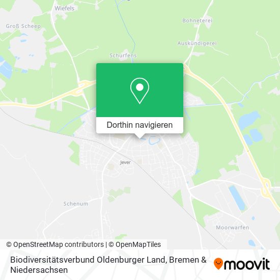 Biodiversitätsverbund Oldenburger Land Karte