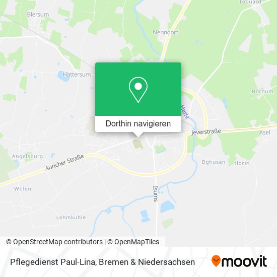 Pflegedienst Paul-Lina Karte
