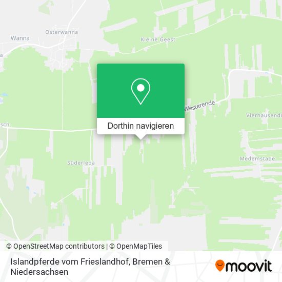 Islandpferde vom Frieslandhof Karte