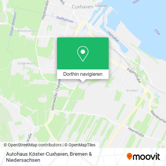Autohaus Köster-Cuxhaven Karte