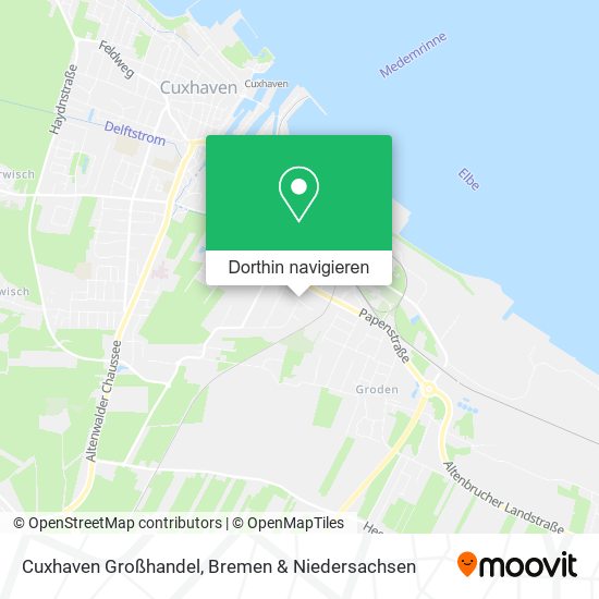 Cuxhaven Großhandel Karte