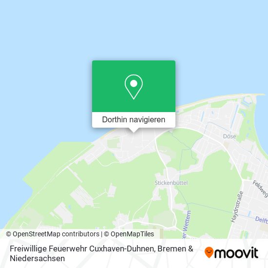 Freiwillige Feuerwehr Cuxhaven-Duhnen Karte