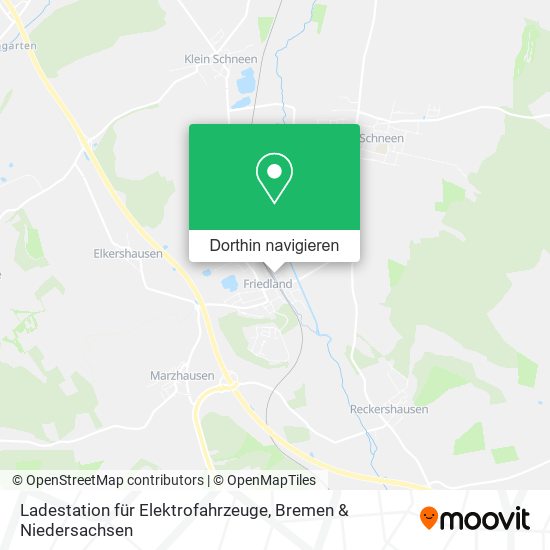Ladestation für Elektrofahrzeuge Karte