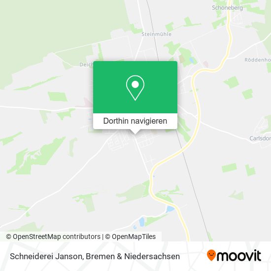Schneiderei Janson Karte