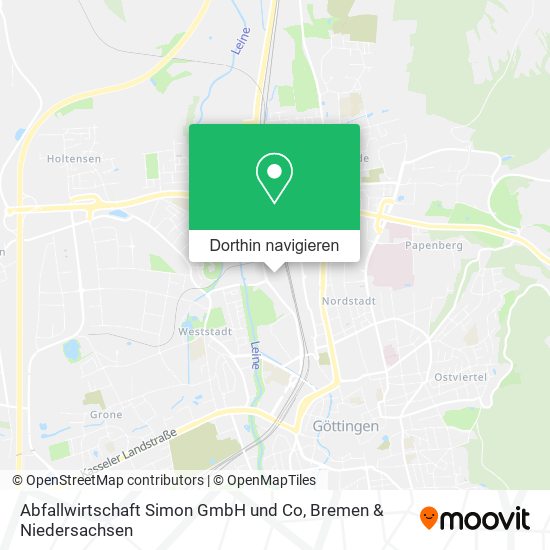 Abfallwirtschaft Simon GmbH und Co Karte