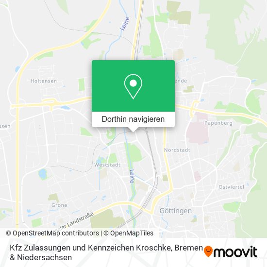 Kfz Zulassungen und Kennzeichen Kroschke Karte