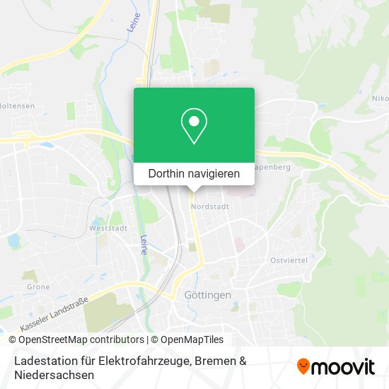 Ladestation für Elektrofahrzeuge Karte