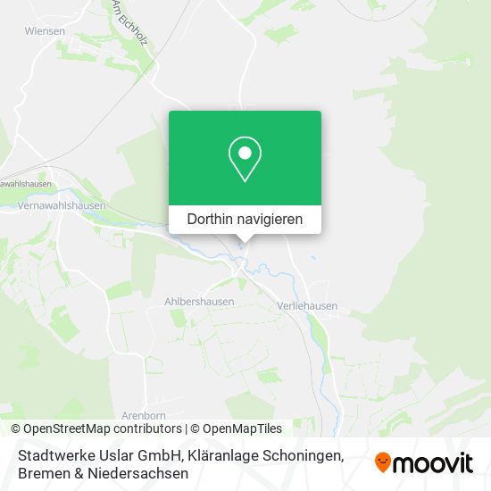 Stadtwerke Uslar GmbH, Kläranlage Schoningen Karte