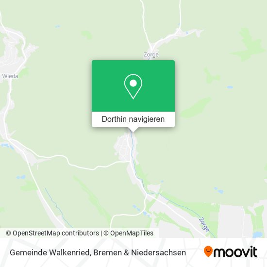 Gemeinde Walkenried Karte