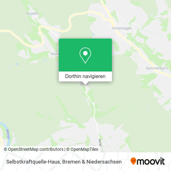 Selbstkraftquelle-Haus Karte
