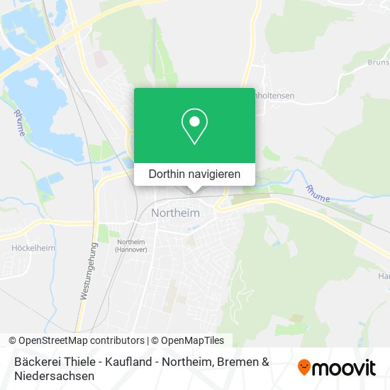 Bäckerei Thiele - Kaufland - Northeim Karte