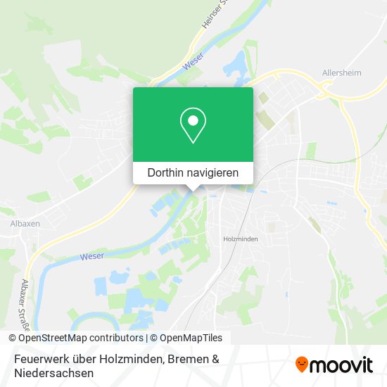 Feuerwerk über Holzminden Karte