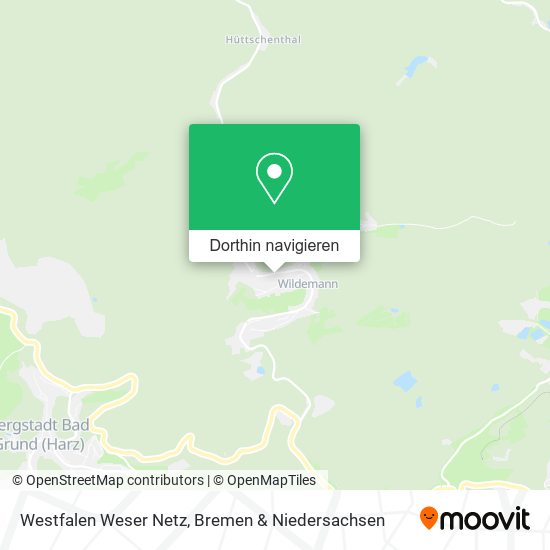 Westfalen Weser Netz Karte