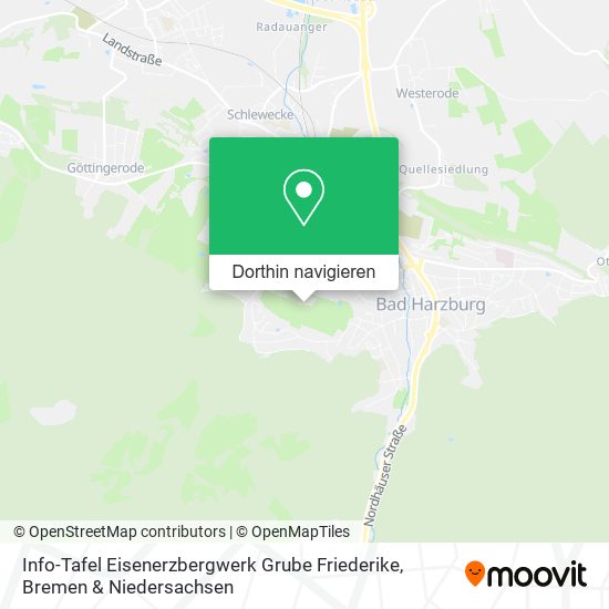 Info-Tafel Eisenerzbergwerk Grube Friederike Karte