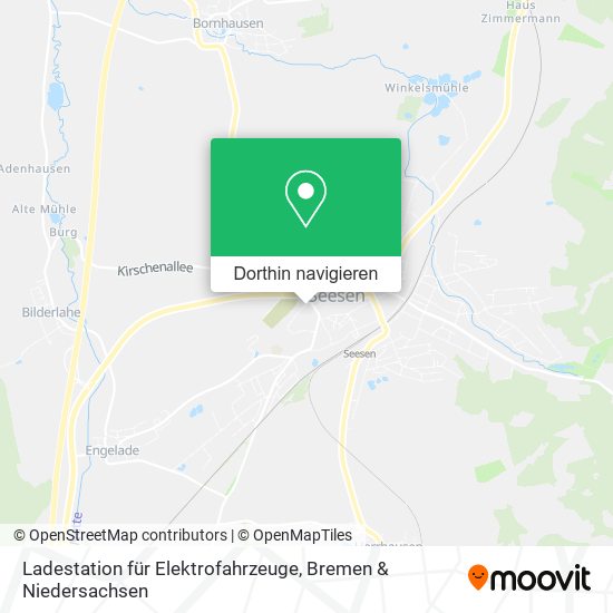 Ladestation für Elektrofahrzeuge Karte